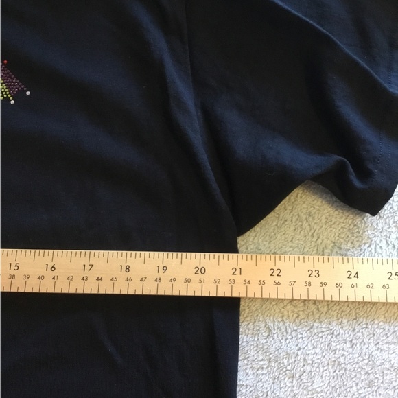 5 O’CLOCK SOMEWHERE T-shirt Large. 50% cotton 50% polyester short sleeve black - Picture 5 of 5